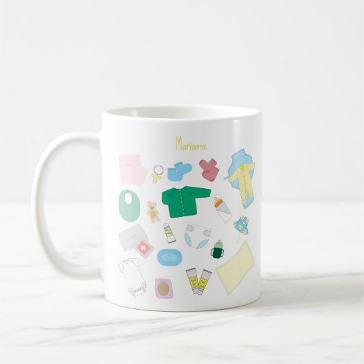 Don't Forget Baby Stuff For Your Diaper Bag Mug Kaffeetasse (Links)