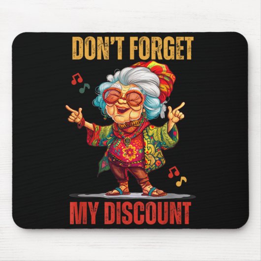 Don't Forget My Funny Old People Senior Mousepad (Vorne)