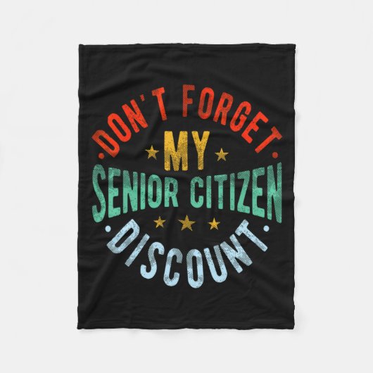 Dont Forget My Senior Old People Grand  Fleecedecke (Vorderseite)