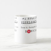 Don'T Forget The Donuts Funny Pickleball Kaffeetasse (Mittel)