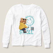 "Don't Forget to Smile" Artist Bear Long-Sleeve Sh (Design Vorderseite)