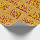 Don't Forget To Subscribe Geschenkpapier (Ecke)