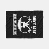 Dont Furz Funny Gym Workout Squat für Bodybuilder Fleecedecke (Vorderseite (Horizontal))