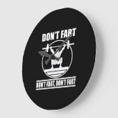 Dont Furz Funny Gym Workout Squat für Bodybuilder Große Wanduhr (Winkel)