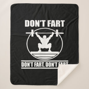 Dont Furz Funny Gym Workout Squat für Bodybuilder Sherpadecke