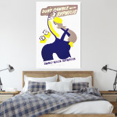 Dont Gamble mit Syphilis Leinwanddruck (Insitu (Schlafzimmer))