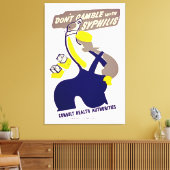 Dont Gamble mit Syphilis Leinwanddruck (Insitu (Wohnzimmer))