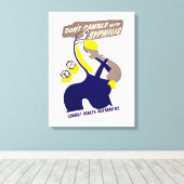 Dont Gamble mit Syphilis Leinwanddruck (Insitu (Holzboden))