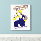 Dont Gamble mit Syphilis Leinwanddruck (Insitu (Holzboden))