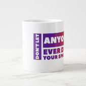Don't - Geschenk Jumbo-Tasse (Vorderseite)