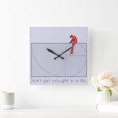 Don't get caught in a fib quadratische wanduhr (Zuhause)