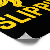 Dont Get Caught Slipng Funny Quote Banana Peel  Poster (Ecke)