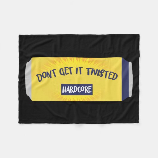 Dont Get It Twisted Tee Tea Meme Long Sleeve  Fleecedecke (Vorderseite (Horizontal))