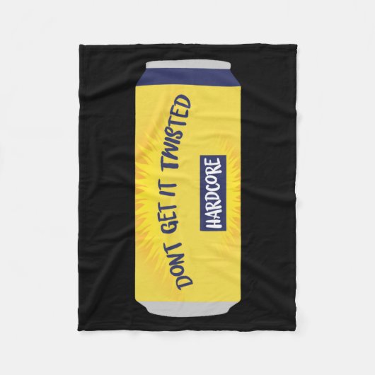 Dont Get It Twisted Tee Tea Meme Long Sleeve Fleecedecke (Vorderseite)