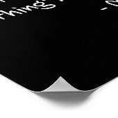 Don't Get Me Anything - Me Quote Holiday Birthday Poster (Ecke)