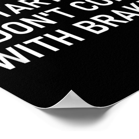 Don't Get Me Started I Don't Come With Brakes, Fun Poster (Ecke)