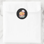 Don't get started sourdough pun funny kawaii bread runder aufkleber (Tasche)