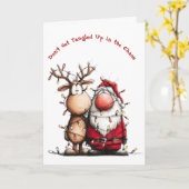 Don't Get Tangled Up in the Chaos card Karte (Gelbe Blume)