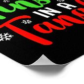 Don't Get Your Tinsel In A Tangle Black Uni Christ Poster (Ecke)