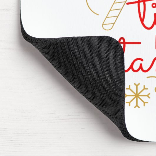 Don't Get Your Tinsel In A Tangle Christmas Raglan Mousepad (Ecke)