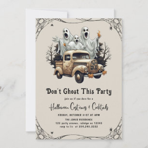 Dont Ghost Dieses Party Erwachsene Halloween-Party Einladung