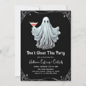 Dont Ghost Dieses Party Erwachsene Halloween-Party Einladung (Vorderseite)