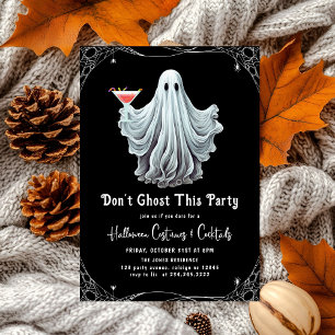 Dont Ghost Dieses Party Erwachsene Halloween-Party Einladung