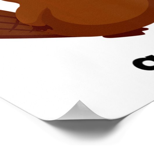 Don't Give A Dam  Poster (Ecke)