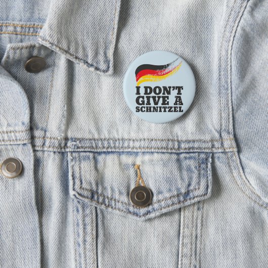 Dont Give Schnitzel German Flag Oktoberfest Button (Beispiel)