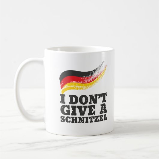 Dont Give Schnitzel German Flag Oktoberfest Kaffeetasse (Links)