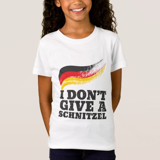 Dont Give Schnitzel German Flag Oktoberfest T-Shirt (Vorderseite)