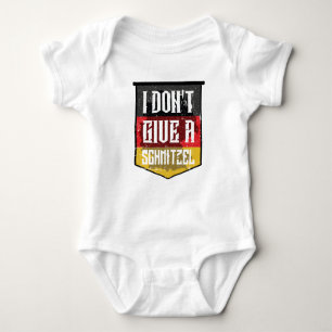 Dont Give Schnitzel Oktoberfest - Deutsche Flagge Baby Strampler