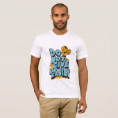 Don't give up easily motivational T-Shirt (Vorne ganz)