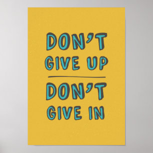 Don't Give Up. Poster