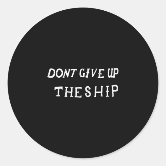 Don't Give Up The Ship Perry Battle Flag  Runder Aufkleber (Vorderseite)