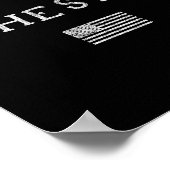 Dont Give Up The Ship Us Flag Don't Patriot Indepe Poster (Ecke)