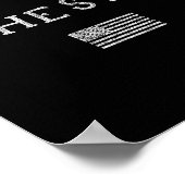 Dont Give Up The Ship Us Flag Don't Patriot Indepe Poster (Ecke)