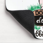 Dont Go Down The Rabbit Hole Womens Red  Mousepad (Ecke)