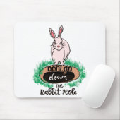 Dont Go Down The Rabbit Hole Womens Red  Mousepad (Mit Mouse)
