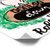 Dont Go Down The Rabbit Hole Womens Red Poster (Ecke)