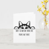 Dont Go Outside There Are People Out There _1  Karte (Gelbe Blume)