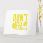 DON'T HASSLE ME I'M VACCINATED KARTE (Gelbe Blume)