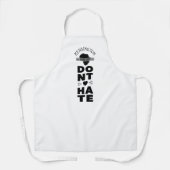 Don't Hate Black History on WHITE Schürze (Vorderseite)