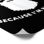 Don't Hate Me Because I'm Beardiful Shirt For Bear Poster (Ecke)