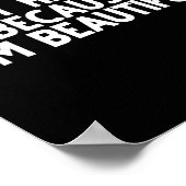 Don't Hate Me Because I'm Beautiful - Funny Gamer Poster (Ecke)