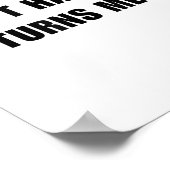 Don't Hate Me It Turns Me On - Funny Adult Humor K Poster (Ecke)
