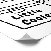 Don't Hate Me Just Because I'm A Little Cooler Poster (Ecke)