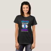 Don't Have Energy Ribbon Rheumatoid Arthritis Awar T-Shirt (Vorne ganz)