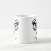 Don't Have The Energy, Fabulous Eyes Funny Face Kaffeetasse (Mittel)