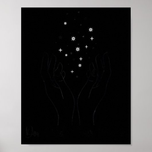 Don't Hide Your Magic Motivational Quote Sitive Vi Poster (Vorne)